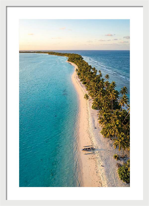 Golden Hour Over Kiribati Lagoon