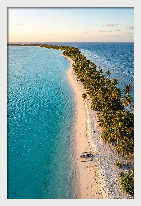 Golden Hour Over Kiribati Lagoon