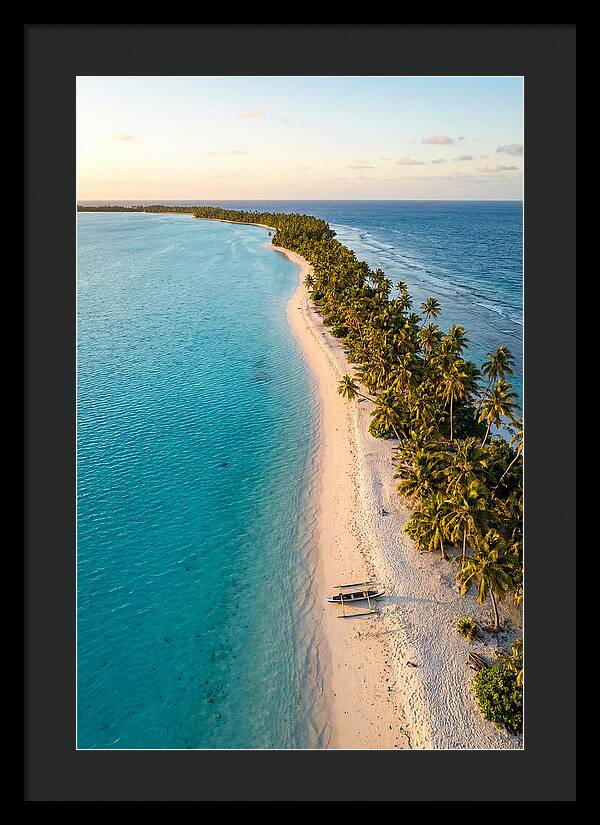 Golden Hour Over Kiribati Lagoon