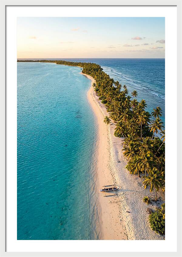 Golden Hour Over Kiribati Lagoon