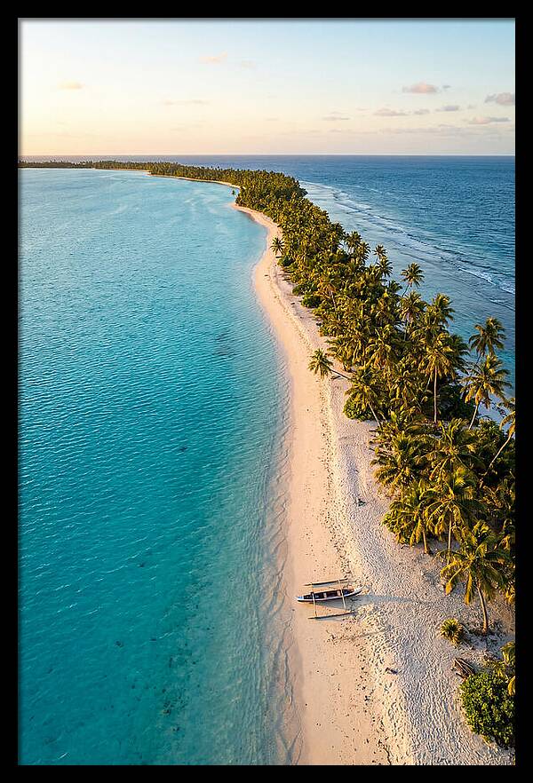 Golden Hour Over Kiribati Lagoon