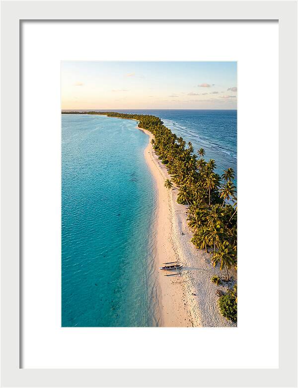 Golden Hour Over Kiribati Lagoon