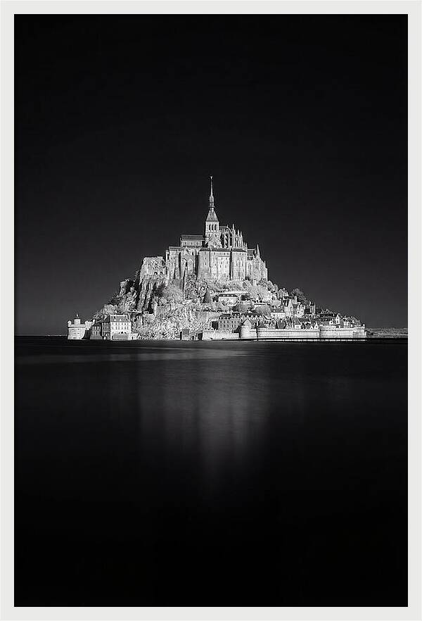 Golden Hour Over Mont Saint Michel