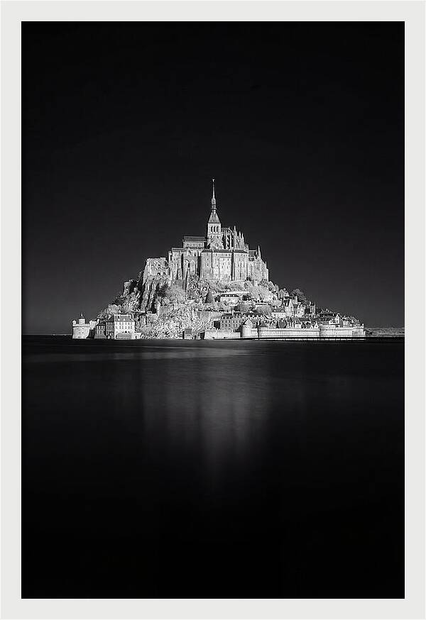Golden Hour Over Mont Saint Michel