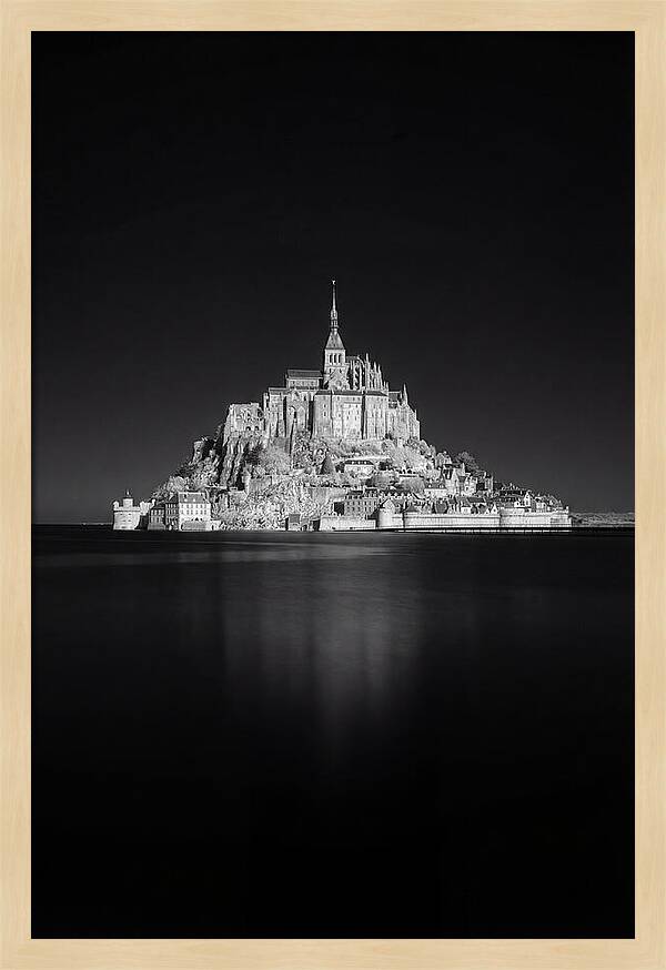 Golden Hour Over Mont Saint Michel