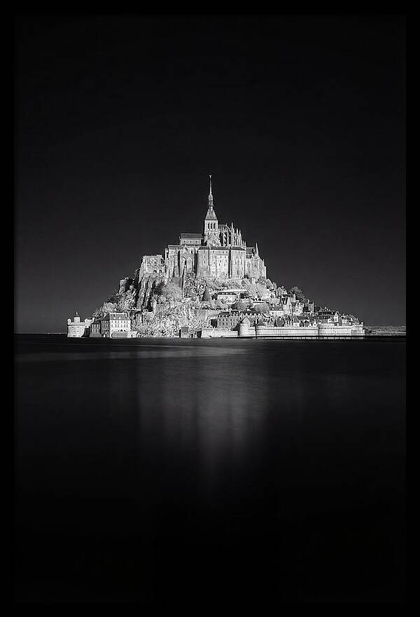 Golden Hour Over Mont Saint Michel