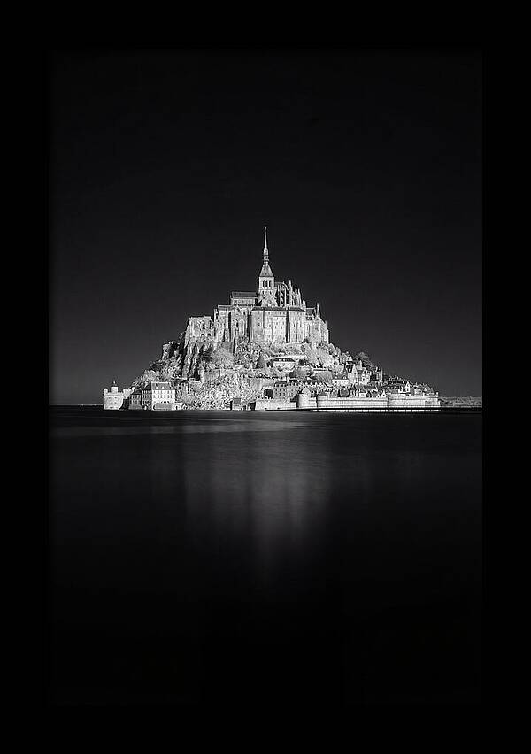 Golden Hour Over Mont Saint Michel