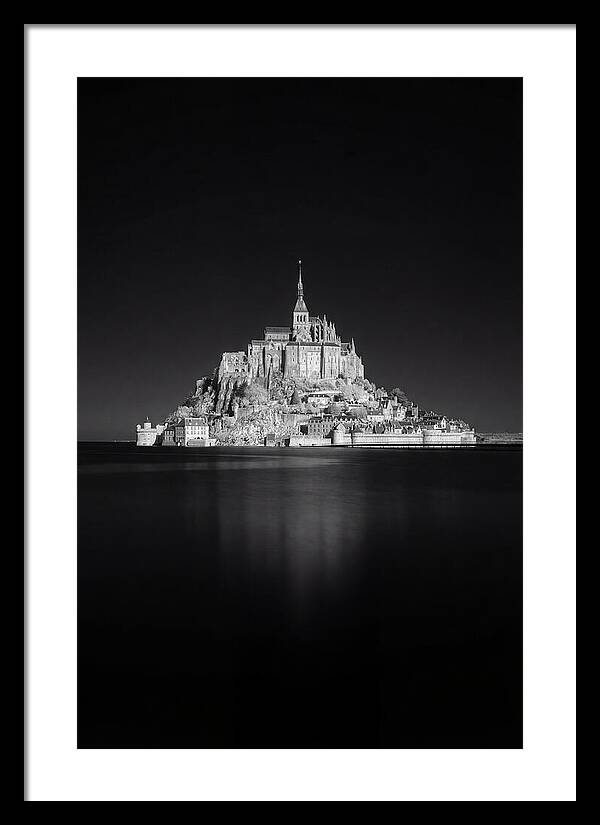 Golden Hour Over Mont Saint Michel
