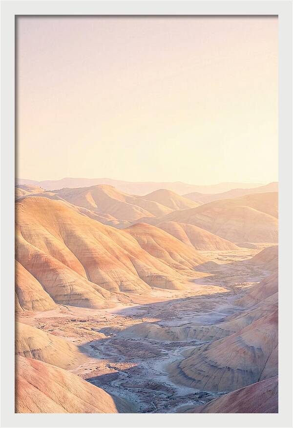 Golden Hour Over Painted Hills