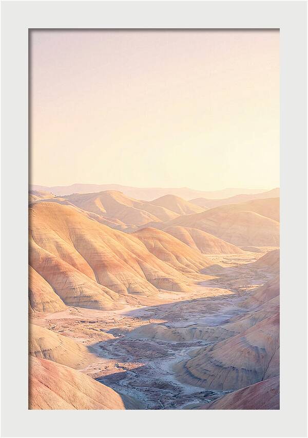 Golden Hour Over Painted Hills