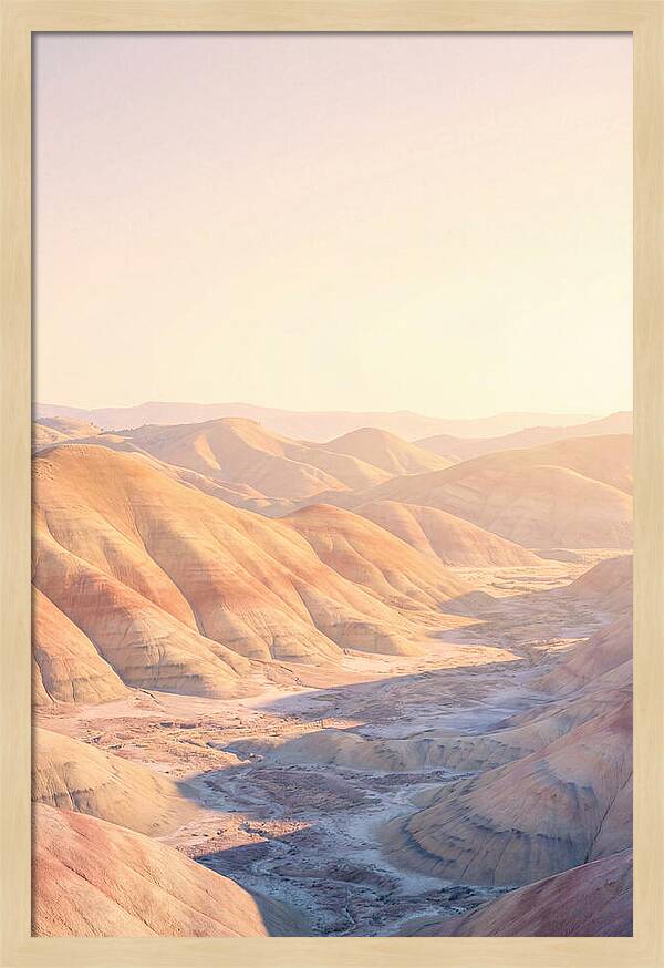 Golden Hour Over Painted Hills