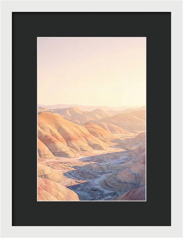Golden Hour Over Painted Hills