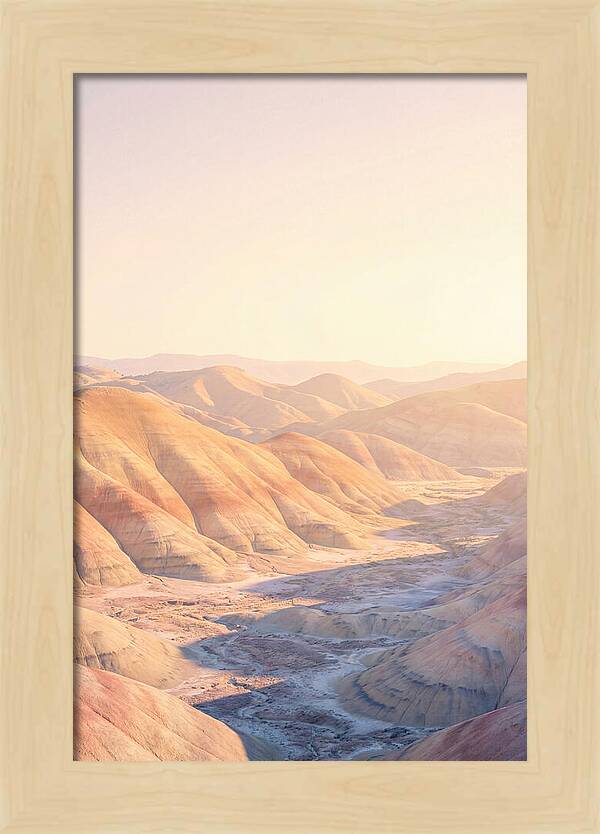 Golden Hour Over Painted Hills