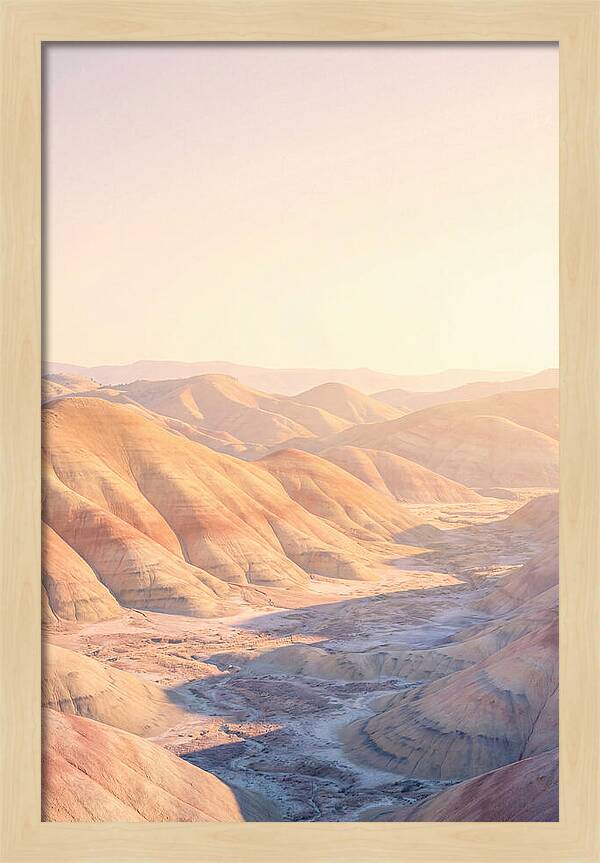 Golden Hour Over Painted Hills