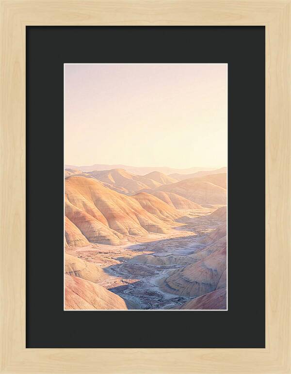 Golden Hour Over Painted Hills