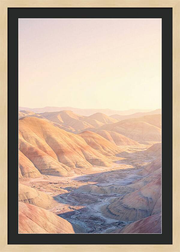 Golden Hour Over Painted Hills
