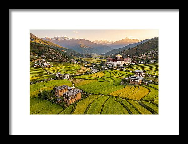 Golden Hour Over Paro Valley
