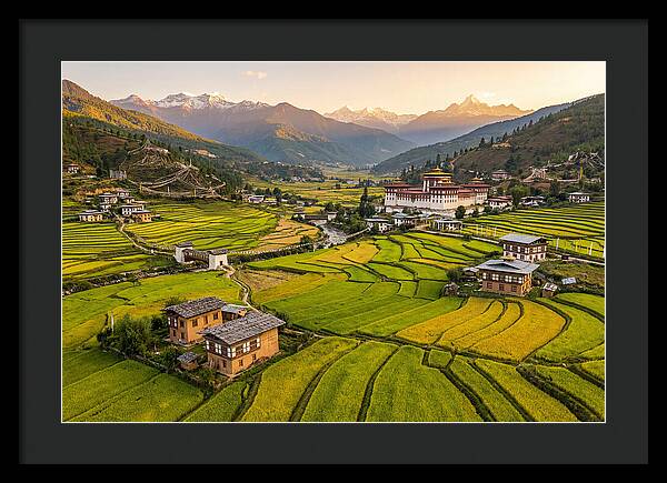 Golden Hour Over Paro Valley