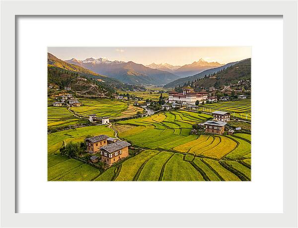 Golden Hour Over Paro Valley