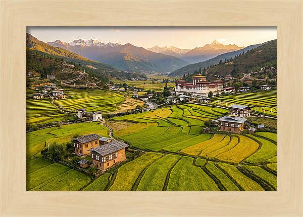 Golden Hour Over Paro Valley