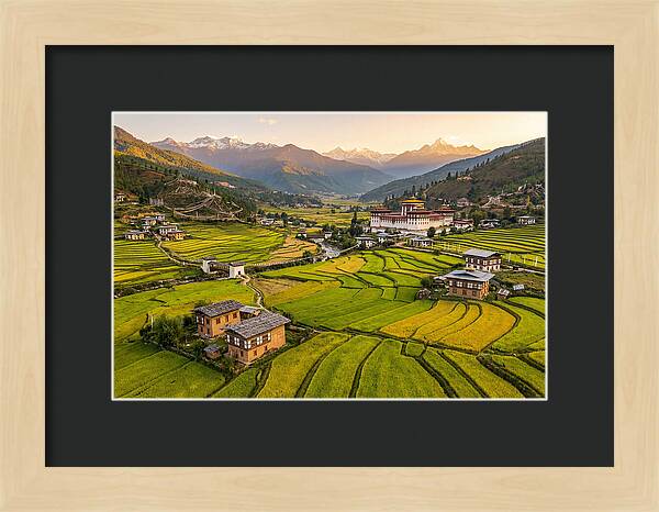 Golden Hour Over Paro Valley
