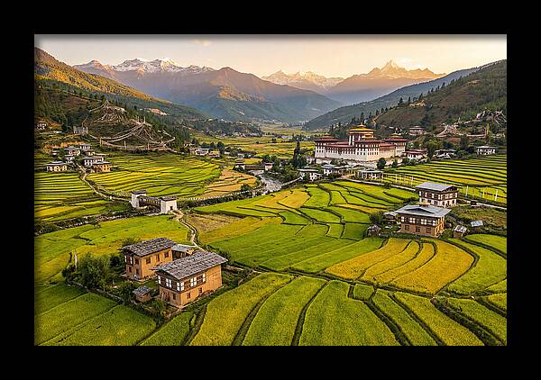 Golden Hour Over Paro Valley