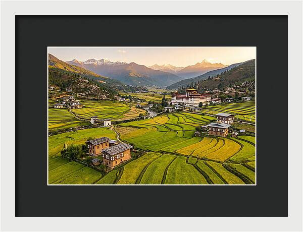 Golden Hour Over Paro Valley