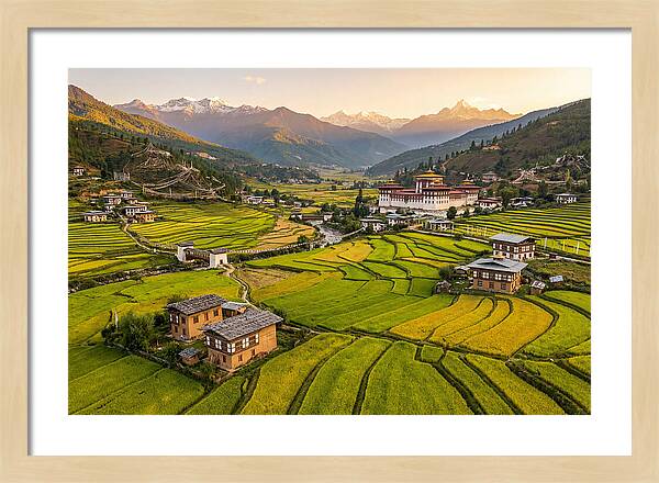 Golden Hour Over Paro Valley