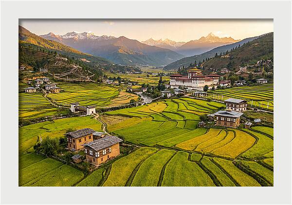 Golden Hour Over Paro Valley