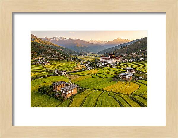 Golden Hour Over Paro Valley