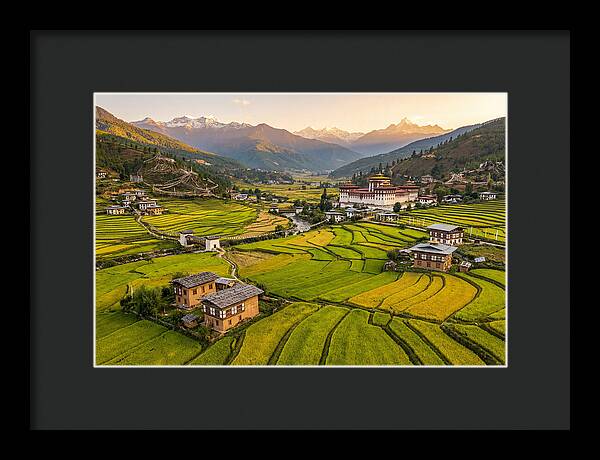 Golden Hour Over Paro Valley