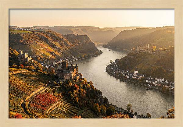 Golden Hour Over Rhine Gorge