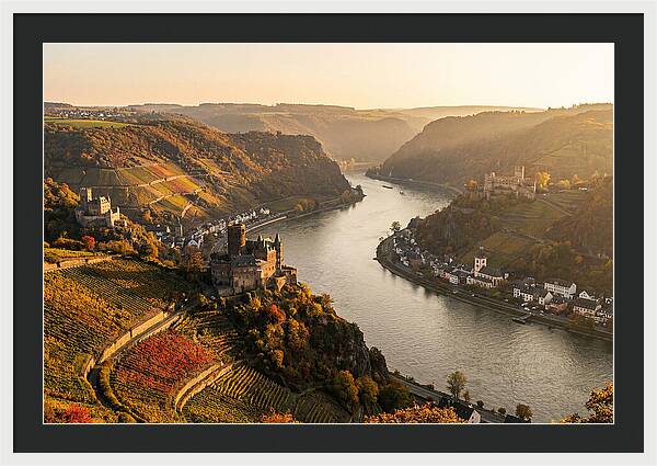Golden Hour Over Rhine Gorge