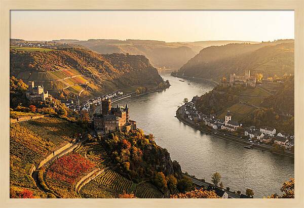 Golden Hour Over Rhine Gorge