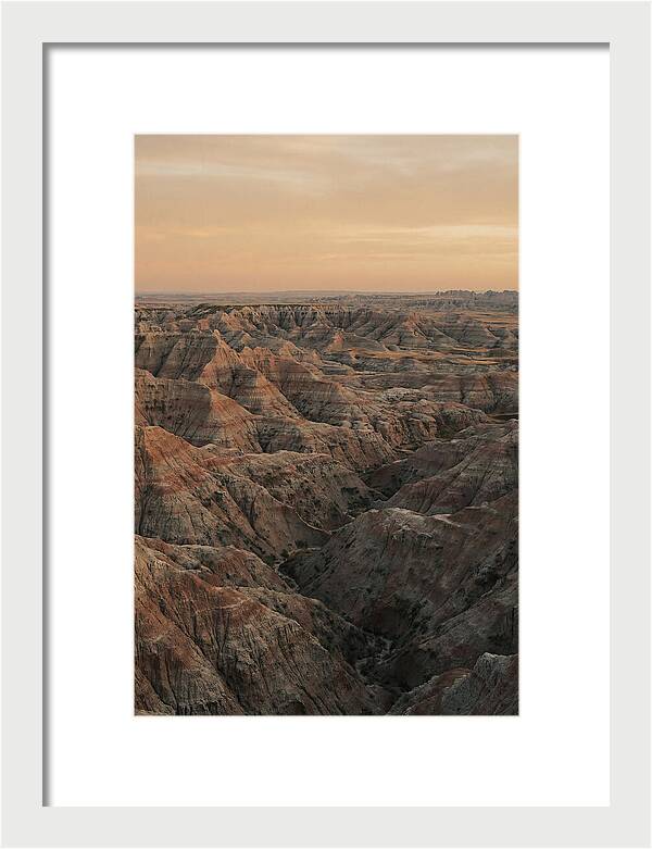 Golden Hour Over The Badlands