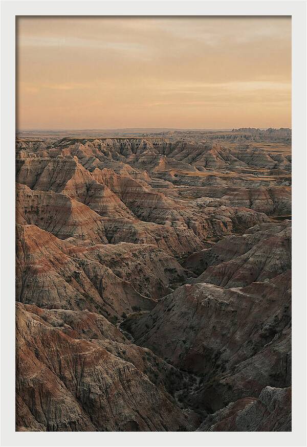Golden Hour Over The Badlands