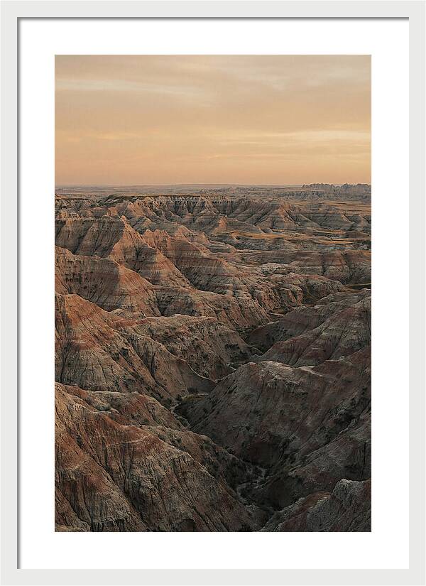 Golden Hour Over The Badlands
