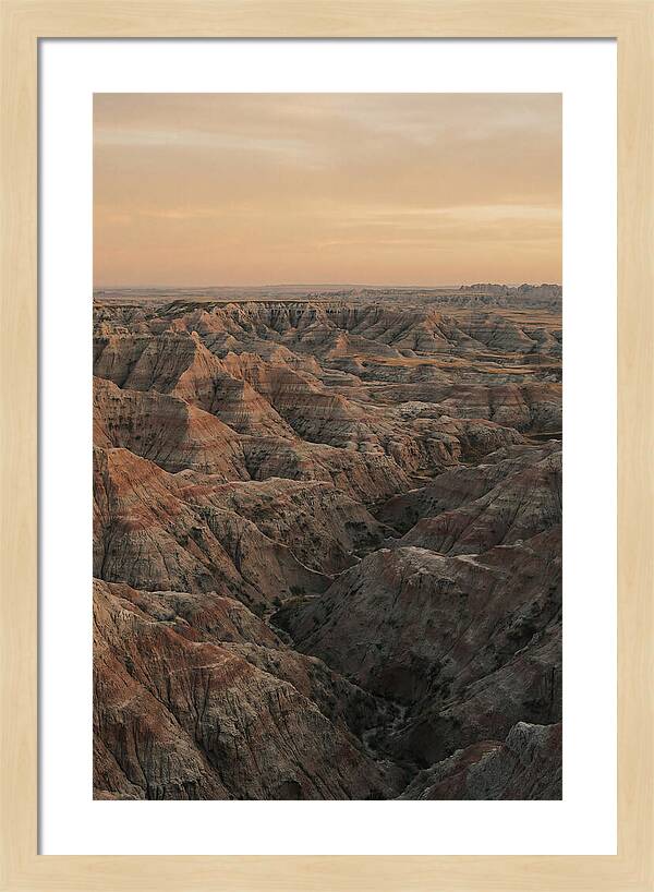 Golden Hour Over The Badlands