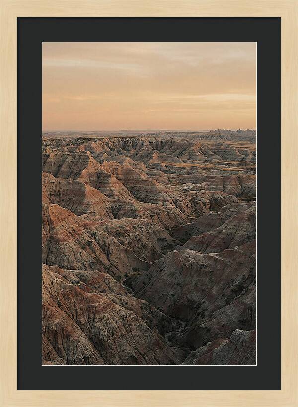 Golden Hour Over The Badlands