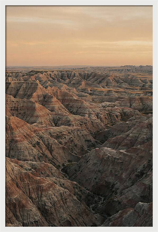 Golden Hour Over The Badlands