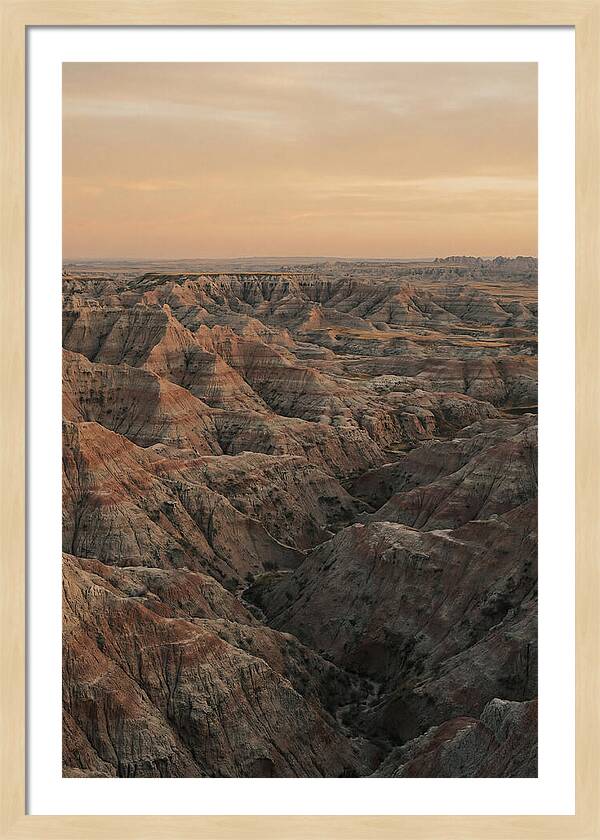 Golden Hour Over The Badlands