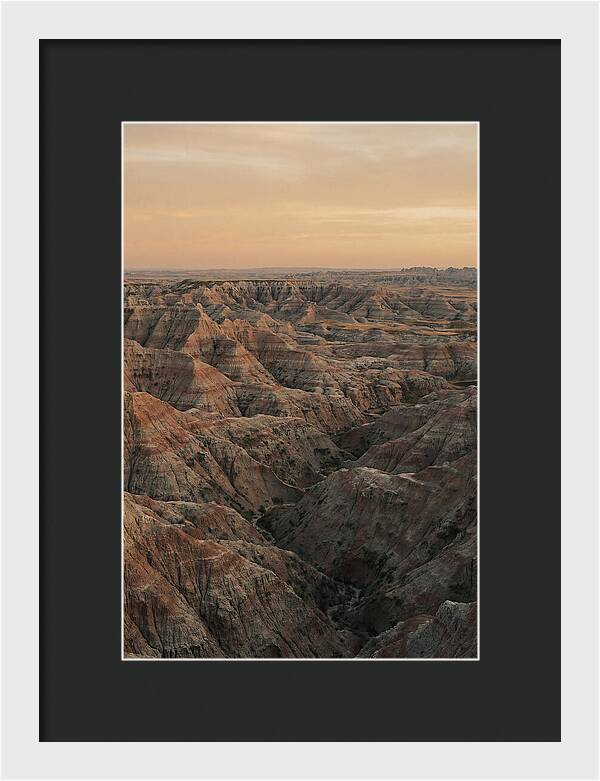 Golden Hour Over The Badlands