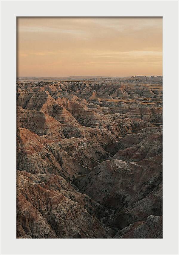 Golden Hour Over The Badlands