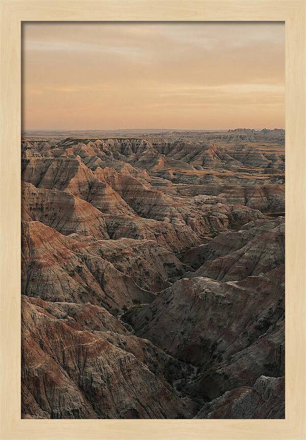 Golden Hour Over The Badlands