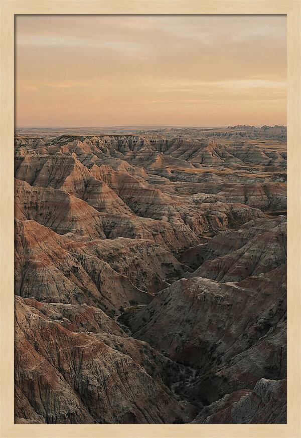 Golden Hour Over The Badlands