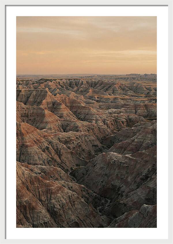 Golden Hour Over The Badlands