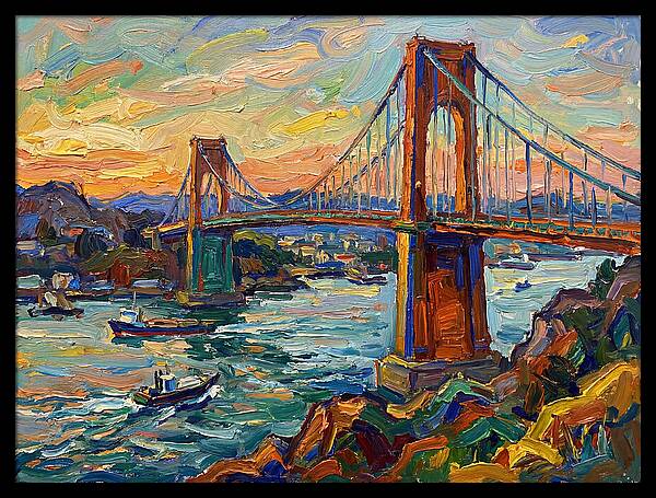 Golden Hour Over The Bridge