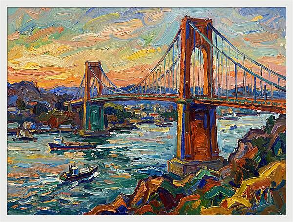 Golden Hour Over The Bridge
