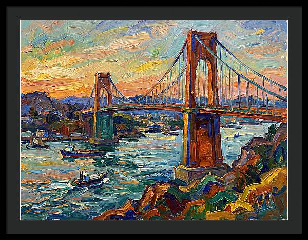 Golden Hour Over The Bridge