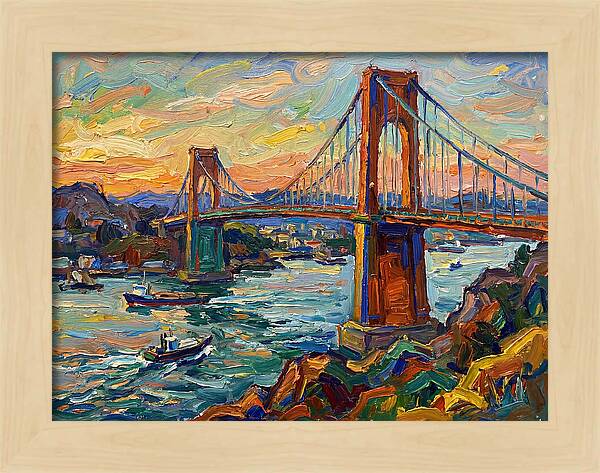 Golden Hour Over The Bridge